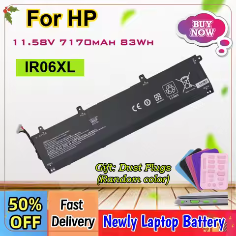 11.58V 7170mAh IR06XL Laptop Battery For HP ZBook Power 15.6 inch G7 G8 G9 G10 TPN-DB0C M02029-005 M