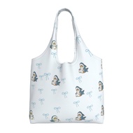 Mofusand แฟชั่นถุงถุงช้อปปิ้ง Tas Jinjing Kanvas 14.2x4x12.6in กระเป๋าสะพายไหล่ของผู้หญิงความจุขนาดใ