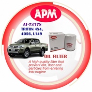 TRITON 4X4, 4D56, L149 APM Oil Filter AT-7317S  / AT-7317T / MD069782