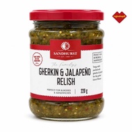 Sandhurst Gherkin & Jalapeño Relish 220g | Gourmet Burger Relish | Packed in Australia