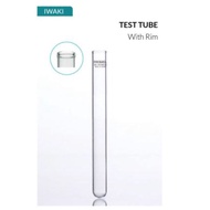 TABUNG REAKSI 29mL OD20xL150mm test tube with rim IWAKI