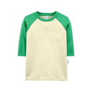 Kennai Kaos Atasan Lengan Panjang Raglan Anak Baju Anak Laki Laki Perempuan Basic cream Polos