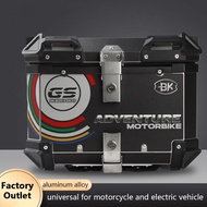 Motorcycle Aluminium Top Box 65L Universal Moto Top Case 45L 55L Motorcycle Rear Luggage Storage Tru
