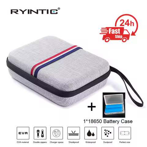 53Pcs AA/AAA/18650/9V Battery Holder Case Portable Hard EVA Battery Storage Box Case/Organizer/Conta