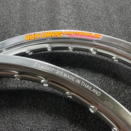 วงล้อ ล้อบันไซ สีสวยสด อลูมิเนียม ล้อขอบ17 ( 1คู่ ) 📍มี 11 สี | 7x1.4 นิ้ว ขอบ 17 | ขอบเรียบ RUN DRA