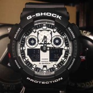 G-Shock GA-100BW 黑白雙顯 最新款