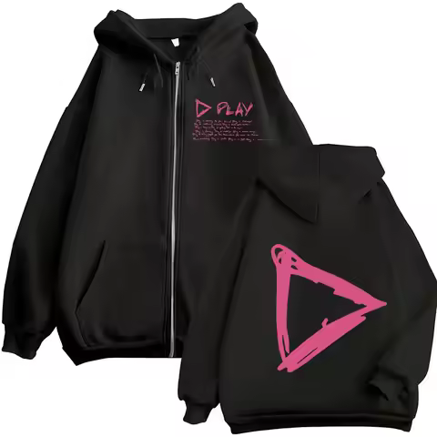 Singer Ed Sheeran Play World Tour Album 2025 Zip Up Hoody Unisex Harajuku Fashion Zipper Sweatshirt 