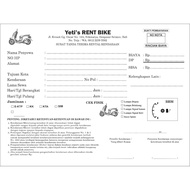 MOTORCYCLE RENTAL NOTE MOTORCYCLE RENTAL NOTE/ CUSTOM NOTE/ RENTAL RECEIPT/