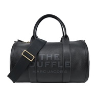 MARC JACOBS THE LEATHER 荔枝紋拉鍊手提圓筒包-大/多色選/平行輸入/ 黑