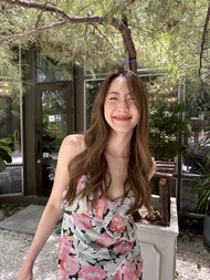 #Jnd665 เดรสสายเดี่ยวลายดอก ดีเทลเริ่ดมาก