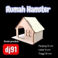 DJ91 Cute Hamster House Hamster House Wooden Hamster House Aesthetic Hamster House Hamster Accessori