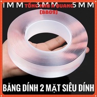 Nano Transparent Double-Sided Adhesive Tape Super Adhesive Double-Sided Adhesive Tape 3Cm*5M Reusabl