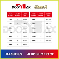 ☫ ☁ ♟ DOORMAX Jalouplus CLASS A Aluminum Jalousie Window Frame (Analok/Anodize/White)