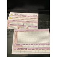 50PCS. Learner's Individual Index Report Card (5 x 8 Inches)