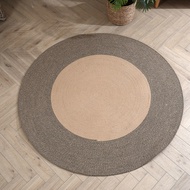 zhuxueshong2 Cotton thread bedroom circular carpet jute carpet childrens room straw mat living room