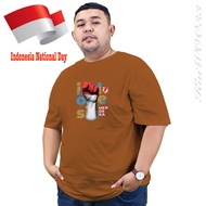 kaos pria 17 agustus baju jumbo hari kemerdekaan big size kaos unisex - browan m