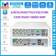 Dvr Nvr 4Channels 8ch Hybrid Video Recorder XMEYE Wifi Network Function For CCTV 5MP-12.5fps 1080P 7