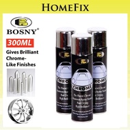 BOSNY SPRAY PAINT - CHROME EFFECT B103 / MIRROR CHROME B123 MADE IN THAILAND