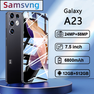 โทรศัพท์มือถือ Samsvng Galaxy A23 เครื่องใหม่ 7.5 นิ้วHD 5G Dual Sim smartphone(12GB+512GB)โทรศัพท์มือถือราคาถูก ndroid12.0 รองรับภาษาไทย ระบบนำทาง GPS มือถื