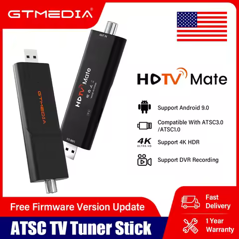 Official Genuine GTMEDIA HDTV Mate ATSC TV Stick USB 3.0 4K Tuner Stick ATSC 3.0 TV Dongle Support A