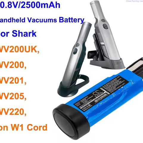 Cameron Sino 2500mAh Vacuum Cleaner Battery XFBT200,XFBT200EU for Shark Ion W1 Cord, WV200, WV200UK,