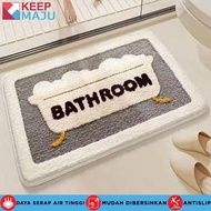 KEEP MAJU Bathroom Floor Mat Absorbent Carpet Anti-Slip Mat Floor Mat Bedroom Carpet