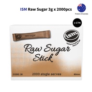 ISM Raw Sugar Sachets – 3g x 500pcs Australia Raw Sugar Sachets