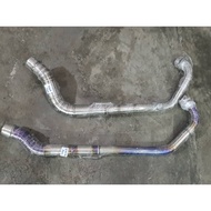 EXHAUST PIPE OPEN TEMBAK BULAN Y15ZR SRL115 SRL115-FI LC135 RS150 KRISS EX5 W110 DASH EGO  GL REDLEO