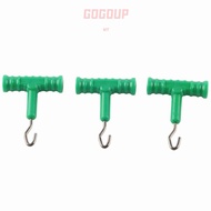 GOGUVO 10 Pcs Hook Fishing Baiting Rig Tool, Stainless Steel ABS Fishing Baiting Rig Tool, Durable T