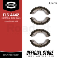Feiroen FLS-4442 Front and Rear Brake Shoes for Isuzu ELF NKR, NPR. (K4442)