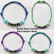 Cat Necklace bebas for Name Without Bells Custom Cat Name Necklace Kitten Name Necklace