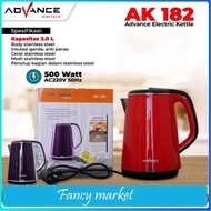 ADVANCE AK 182 Kattle Listrik Teko Listrik Otomatis 2 Liter - Ungu