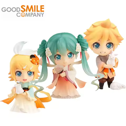 Good Smile Genuine Nendoroid VOCALOID Hatsune Miku Kagamine Rin Len Harvest Moon Ver. Anime Action F