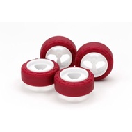 Genuine TAMIYA TAMIYA Four-wheel Drive Accessories Trail Etc. Wide White Wheels Jujube Red Hard Tire