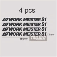 Work Meisterr S1 Rim Car Rim Stickers, Pack of 4
