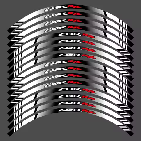Reflective Motorcycle Wheel Sticker Racing Rim Stripe Tape Decal Accessori waterproof For CBR1000RR
