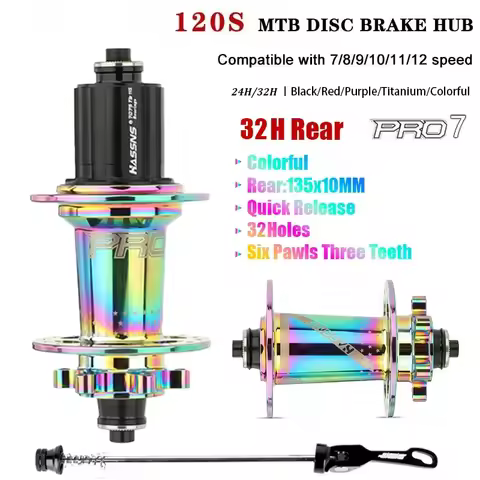 HASSNS PRO 7 32 holes mtb hubs 7 8 9 10 11 12speed Mtb hubs noisy cube k7 24/32holes hub for bike MT