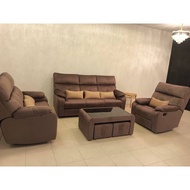 3SEATER + 2 SEATER + 1RECLINER SOFA easy clean and anti scracth sofa