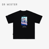 DR MISTER "Sole Lover" Vintage Romance Broad Tee - Black