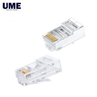 1PC, UME RJ45 CAT5 RJ-45 Modular Plug Internet Cable LAN Network Connector 8pin 8P8C 8P4C RJ45 Conne