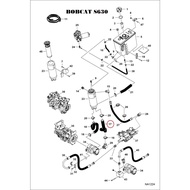 BOBCAT S630 SKID STEER LOADER #17 OIL HOSE