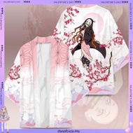 New Anime Demon Slayer Kimono Zenitsu Tanjirou Cosplay Haori Cardigan Casual Tops