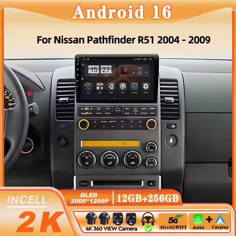 Android 16 Car Radio For Nissan Pathfinder R51 2004 - 2009 radio Multimedia Video Player Carplay Hea