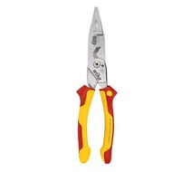 WIHA คีมตัดลวดไฟฟ้าอเนกประสงค์แบบ8 In 1คีมฉนวน1000V VDE 45489เครื่องมือมือชิ้นส่วนและอุปกรณ์เสริม