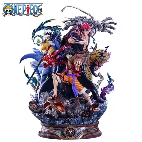23cm Anime One Piece Figures Luffy Trafalgar 3 Captain One Piece Action Figures Figurine Collection 