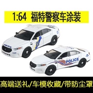 596 Model 1/64 Ford Taurus Philadelphia Police Station Painting PDD Alloy Police Car Model
