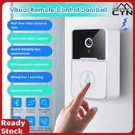 Doorbell With Camera Wifi Doorbell Hd Smart Night Vision Wireless Intercom Doorhole Remote Video Rechargeable Automatic Switchable Permanent Cloud Storage Waterproof HOT