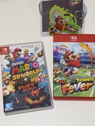 Nintendo Switch 遊戲《超級瑪利歐 3D 世界 + 狂怒世界》《瑪利歐網球狂熱》