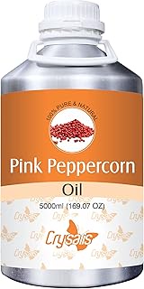 Crysalis Pink Peppercorn (Schinus Molle) Oil | 100% Pure &amp; Natural Undiluted Essential Oil Organic Standard | for Hair Care, Skin, Face, | Aromatherapy Oil | 5000ml/169.07fl oz