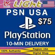75 USD PSN USA  PlayStation Gift Card✨ Credits PS4/5 Plus Card/ Fast/LIGHTING Game 24/7 Email & Chat